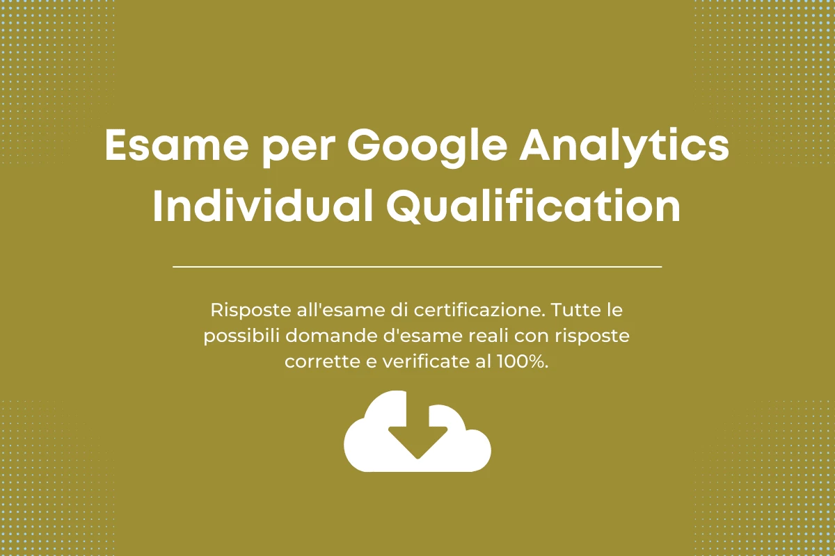 Esame per Google Analytics Individual Qualification