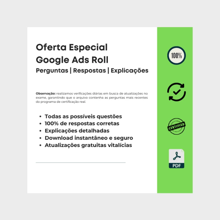 Respostas Oferta Especial Google Ads Roll