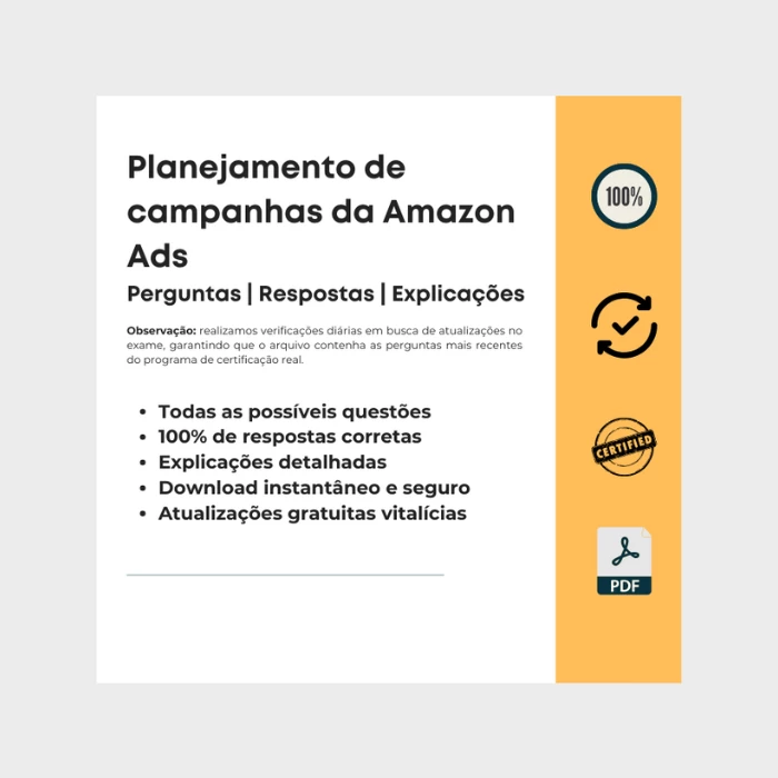 Certificação em Planejamento de campanhas da Amazon Ads