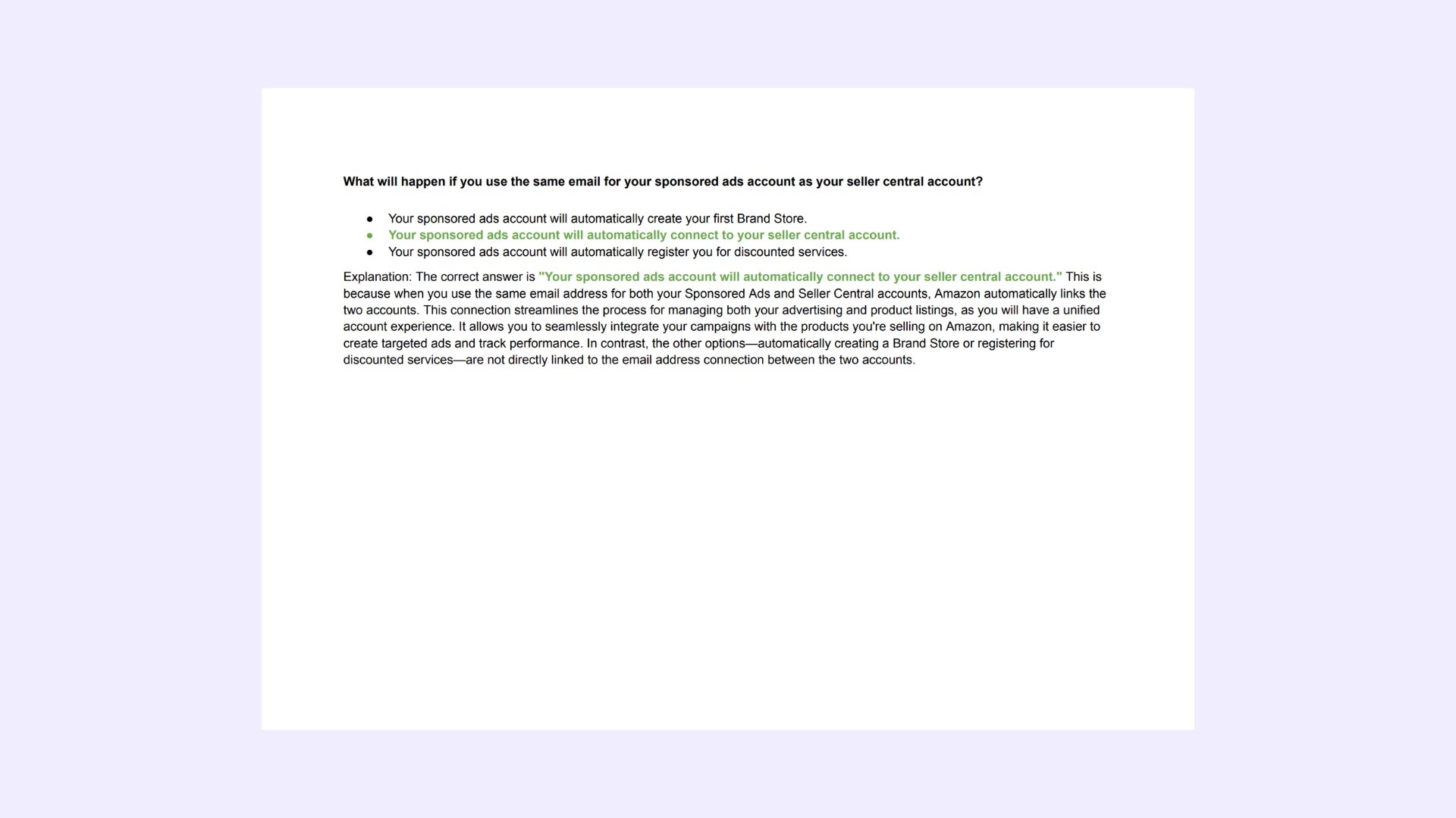 File preview Amazon advertising certification answers with explanations