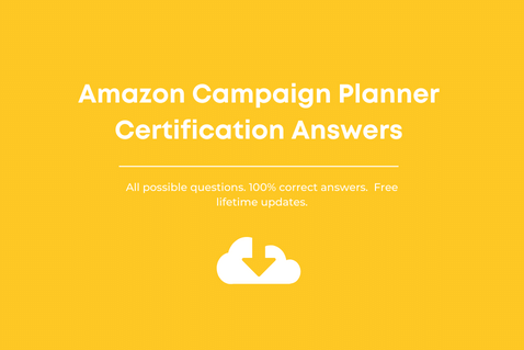 Amazon Campaign Planner Certification Answers