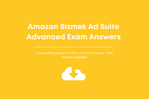 Amazon Sizmek Ad Suite Advanced Certification Answers