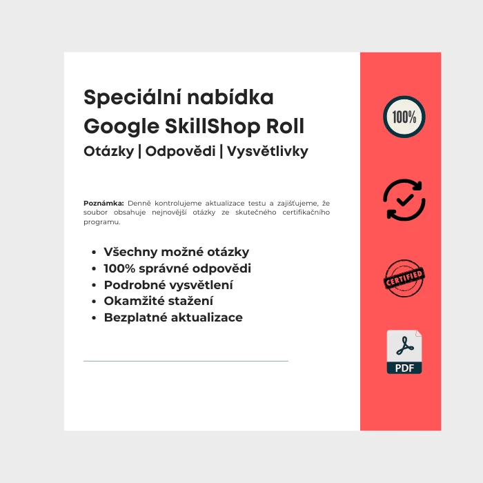 Obrázek zobrazující obálku e-knihy s názvem Speciální nabídka Google SkillShop Roll