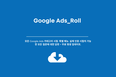 Google Ads Roll - 모든 Google Ads 카테고리 시험