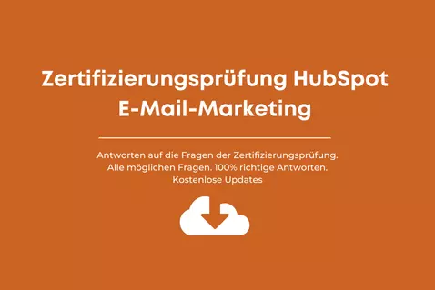 Zertifizierungsprüfung HubSpot E-Mail-Marketing