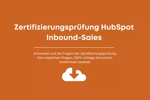 Zertifizierungsprüfung HubSpot Inbound-Sales