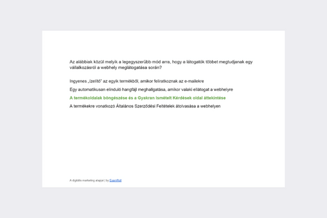 Google Digital Workshop. 100%-ban helyes válaszok
