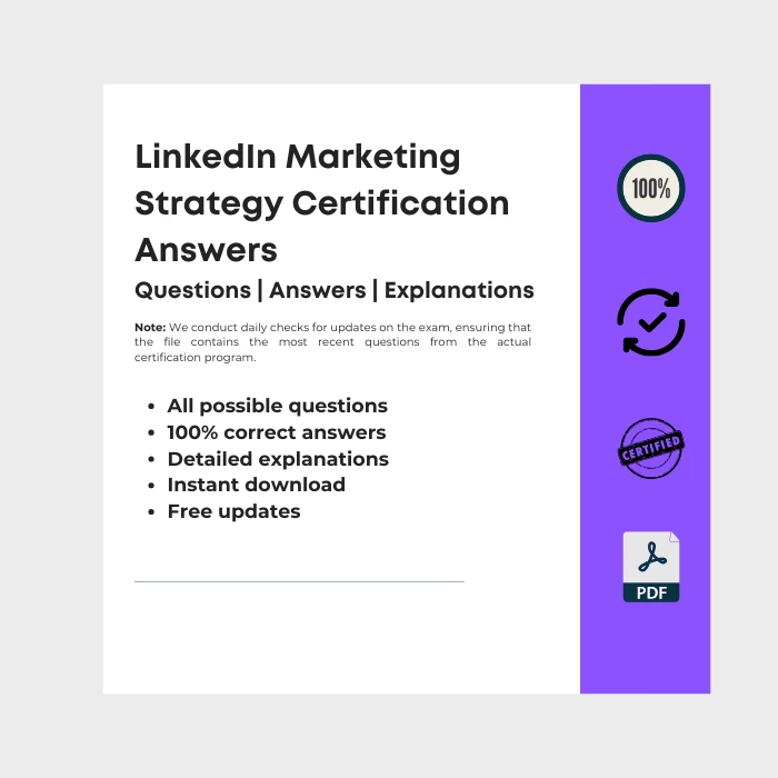 LinkedIn Marketing Strategy Certification Answers