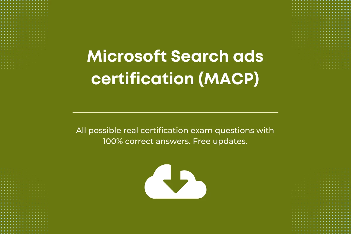 Microsoft search ads certification exam answers