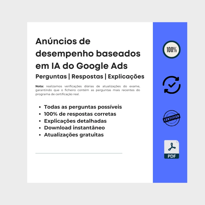 Imagem que mostra a capa do e-book intitulado Avaliação sobre os anúncios de desempenho baseados em IA do Google Ads