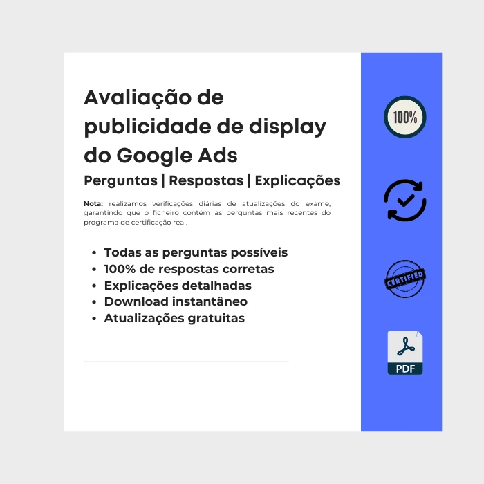 Imagem que mostra a capa do e-book intitulado Avaliação de publicidade de display do Google Ads