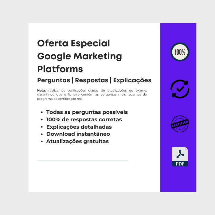 Imagem que mostra a capa do e-book intitulado Oferta especial Google Marketing Platforms