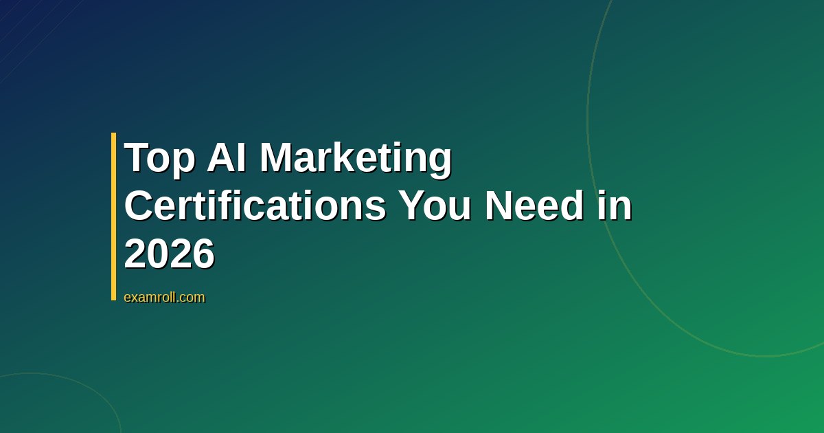 Top AI Marketing Certifications You Need in 2026