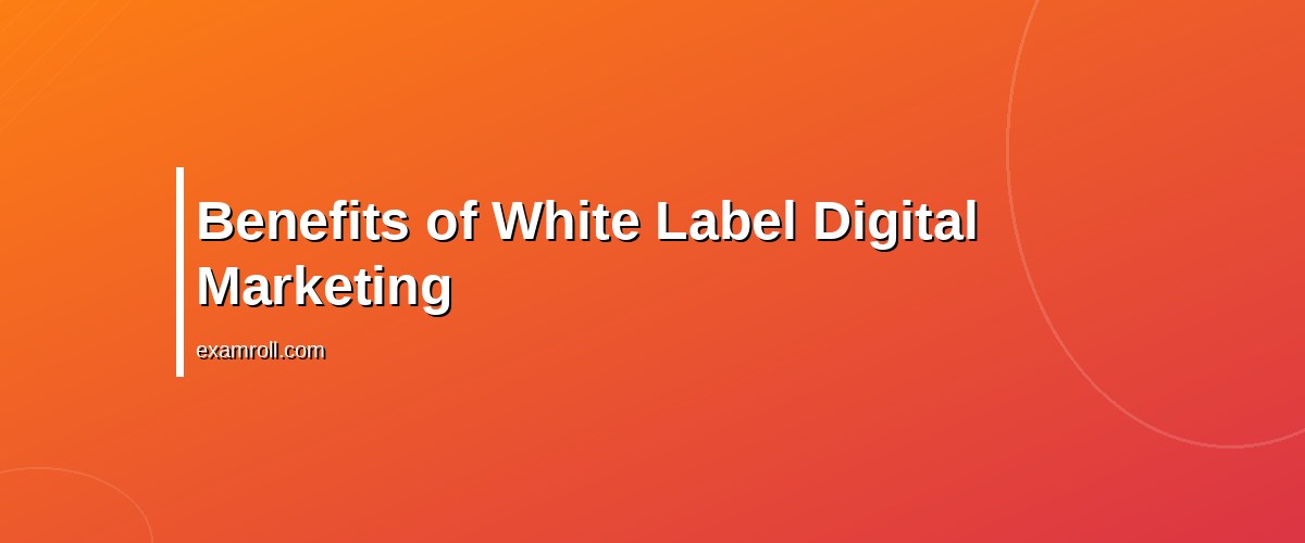 Top White Label Digital Marketing Services for Your Business Growth – Benefits of White Label Digital Marketing