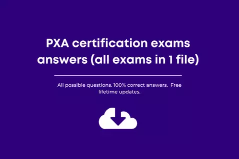 answers to all Partnerships Experience Academy (pxa) certification exams