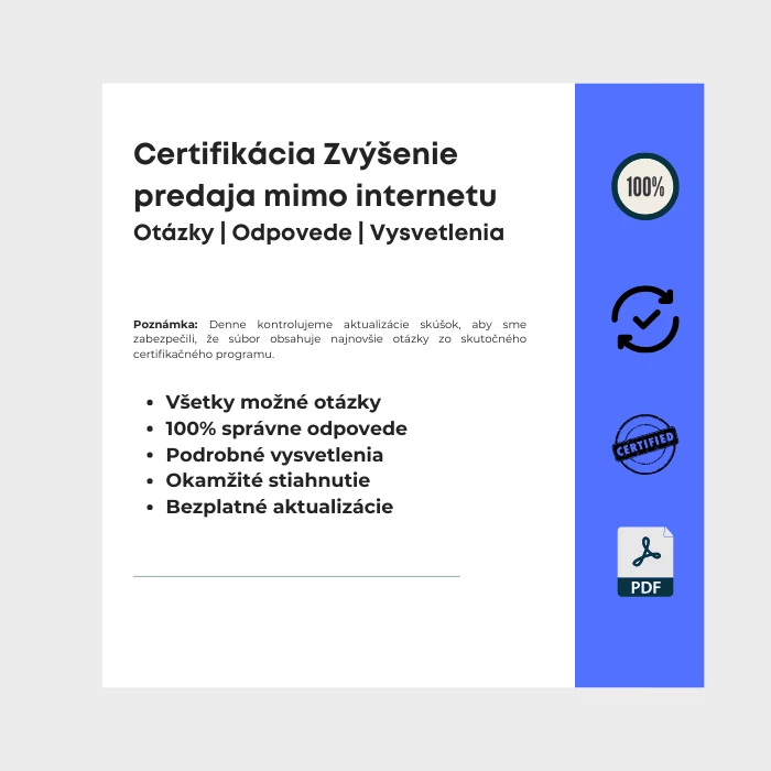 Obrázok zobrazujúci obálku e-knihy s názvom Certifikácia Zvýšenie predaja mimo internetu